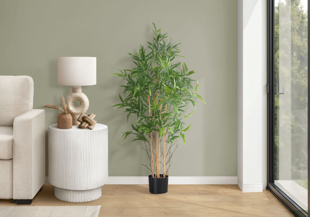50" Tall Artificial Bamboo Tree, Potted Decorative Plant