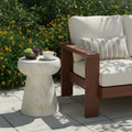 U_Style Mushroom-Shaped Outdoor Concrete Side Table