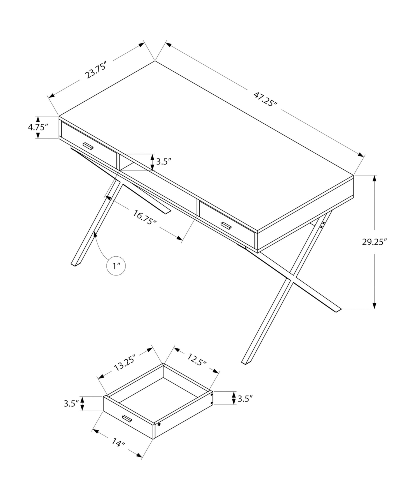 Computer Desk for Home Office with Storage Drawers