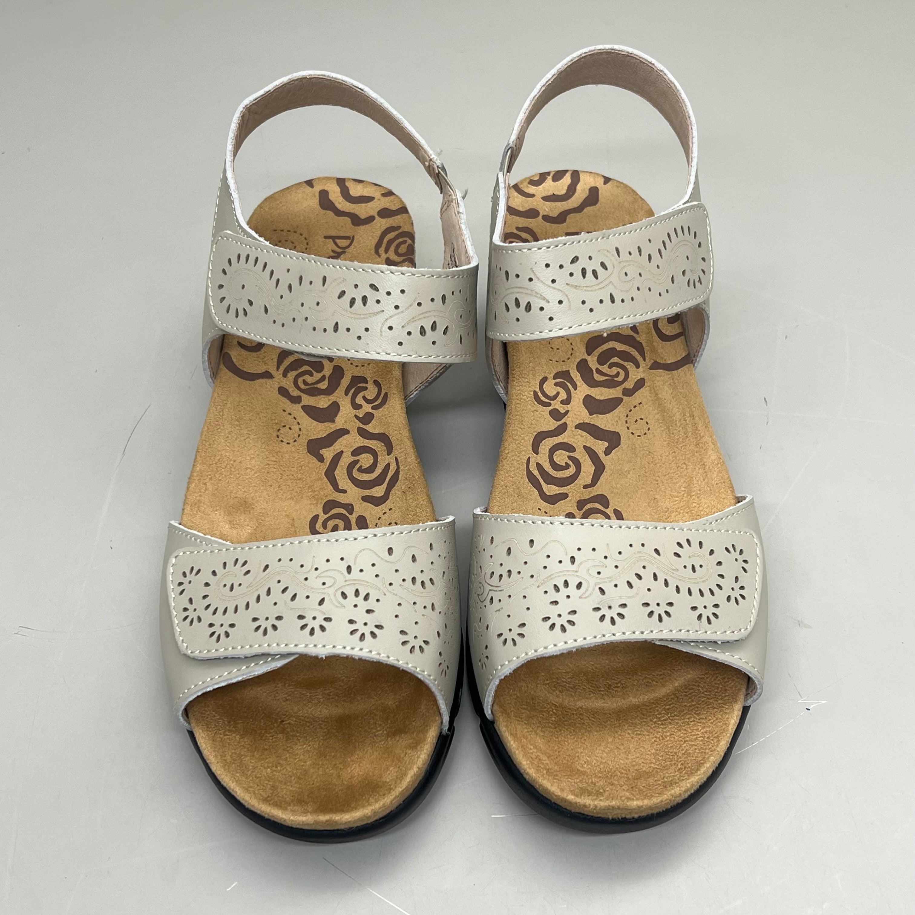 PROPET Wanda Sandal w/Wedge Heel Design Women's Sz 7 XX WIDE (4E) Cream WSX203L