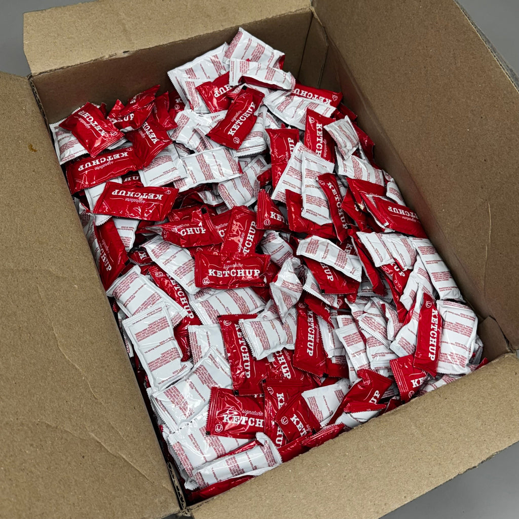 ZA@ KETCHUP (1500 Count) Packet 29.76 Lbs 123313 BB 11/25 (New Other, Distressed Box)