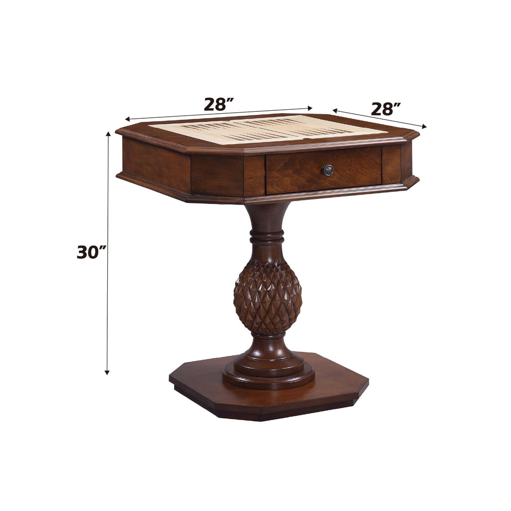 Bishop Reversible Chess Checker Game Table With Game Tray
