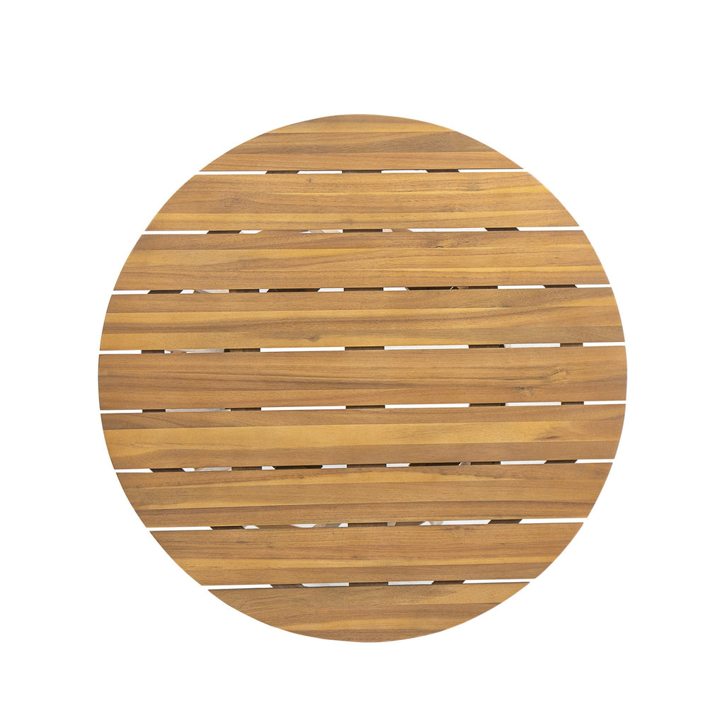 Outdoor Round Top Dining Table - Teak Bistro Table