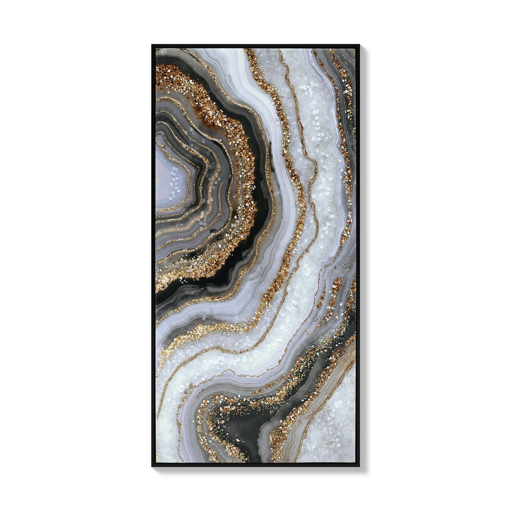 Canvas Painting Wall Art Framed Abstract Modern Decor 20x40 Inches