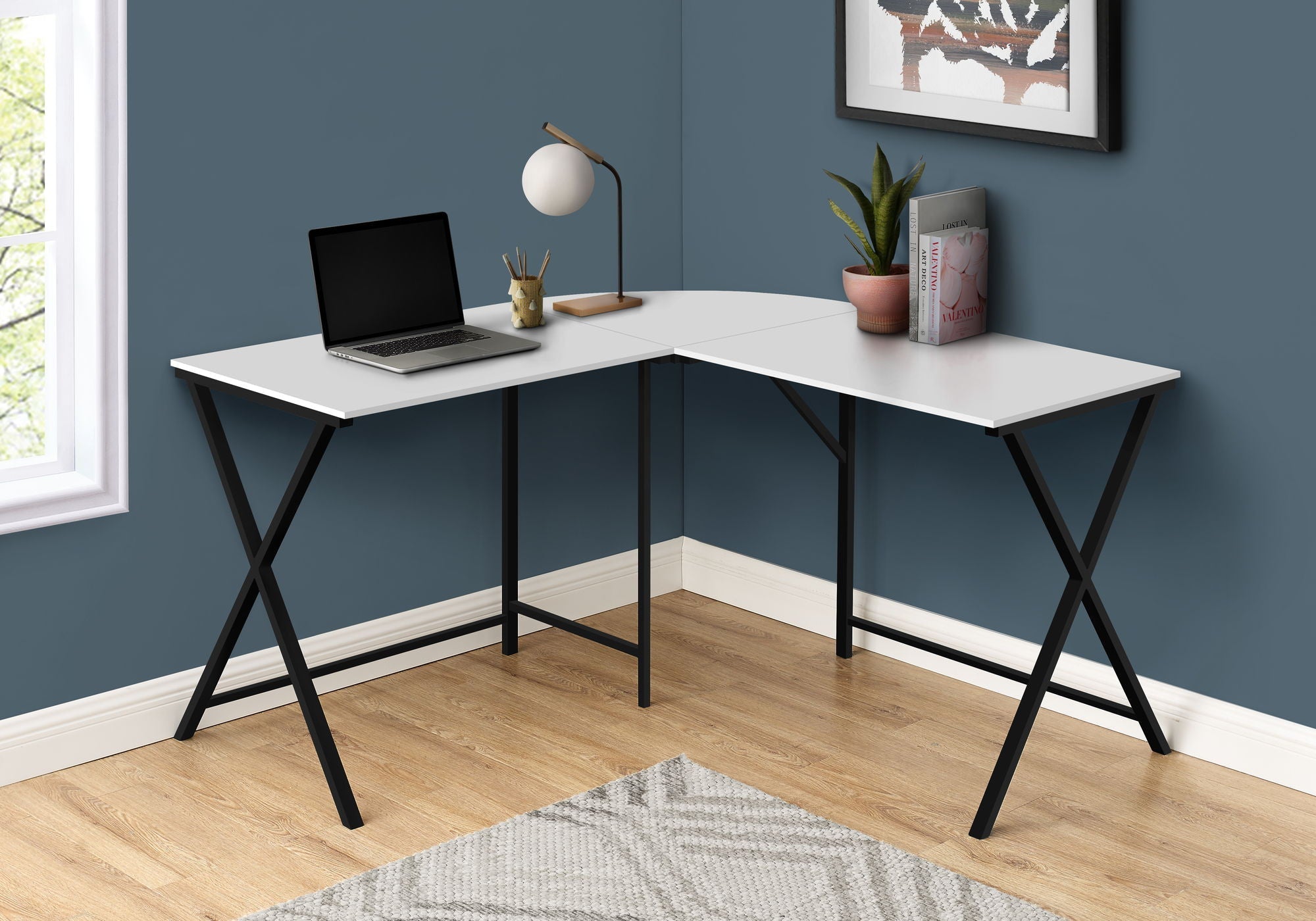 Contemporary L-Shaped Corner Computer Desk