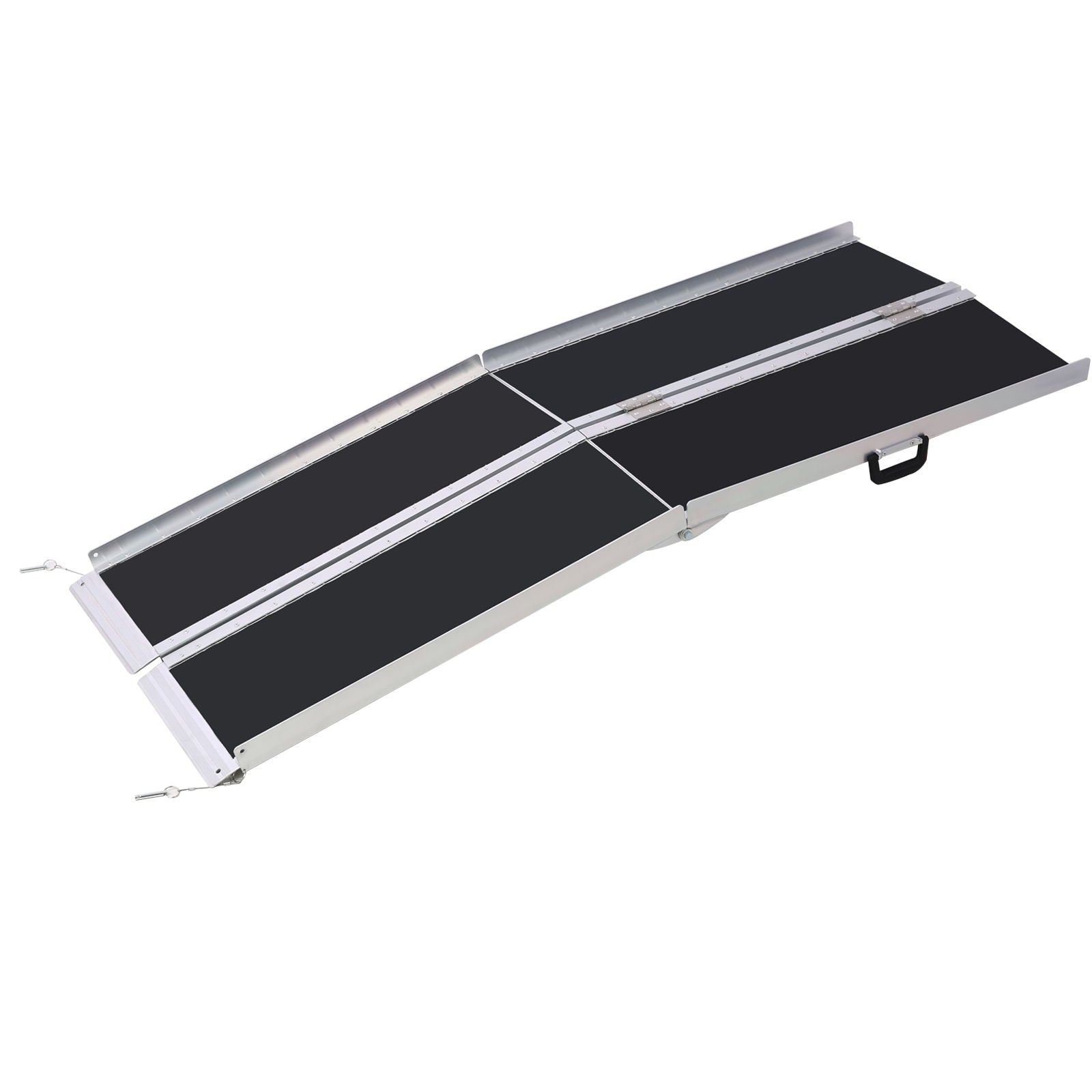 Portable And Foldable Wheelchair Ramp With Non-Skid Surface