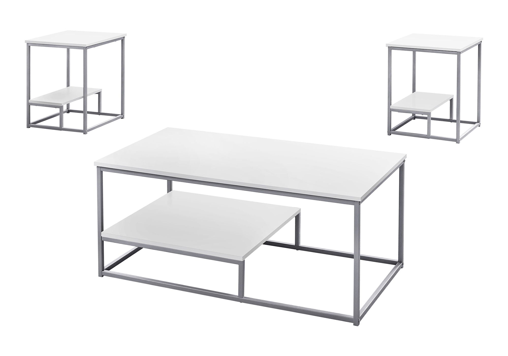 Contemporary 3-Piece Living Room Table Set