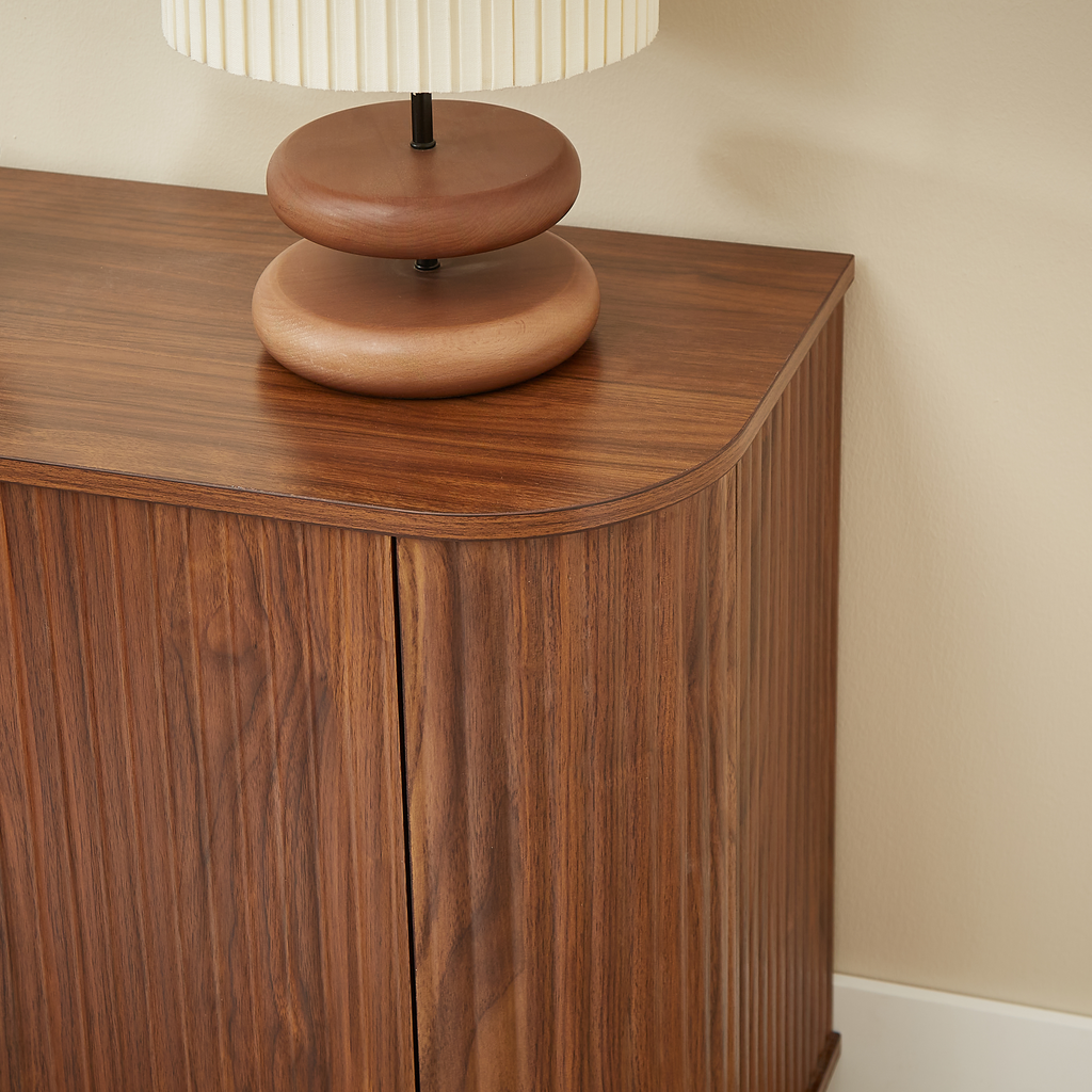 Sideboard Storage Cabinet TV Stand with Wave Pattern