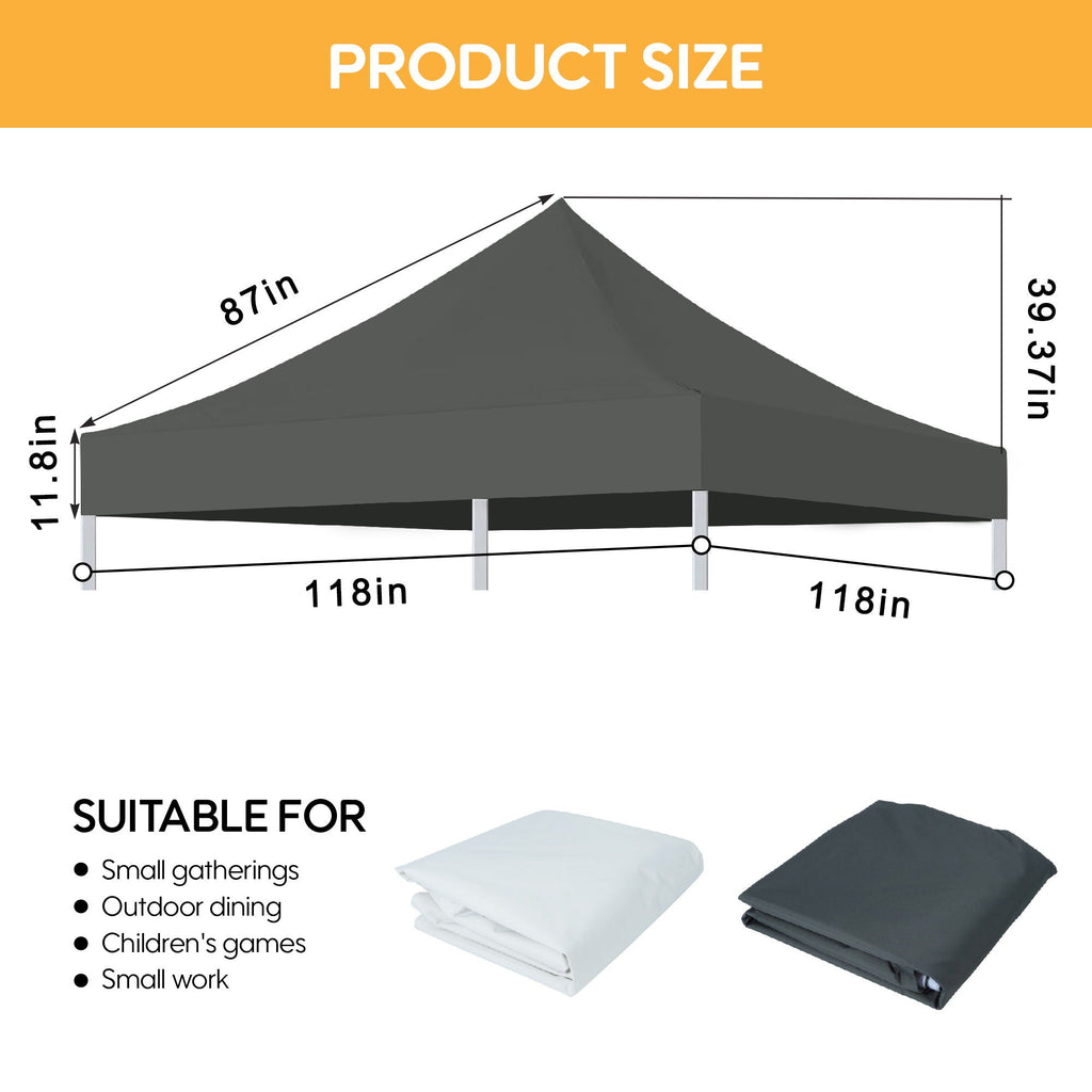 Canopy Replacement Top with 4 Pack W8 Bags (Frame Not Included)