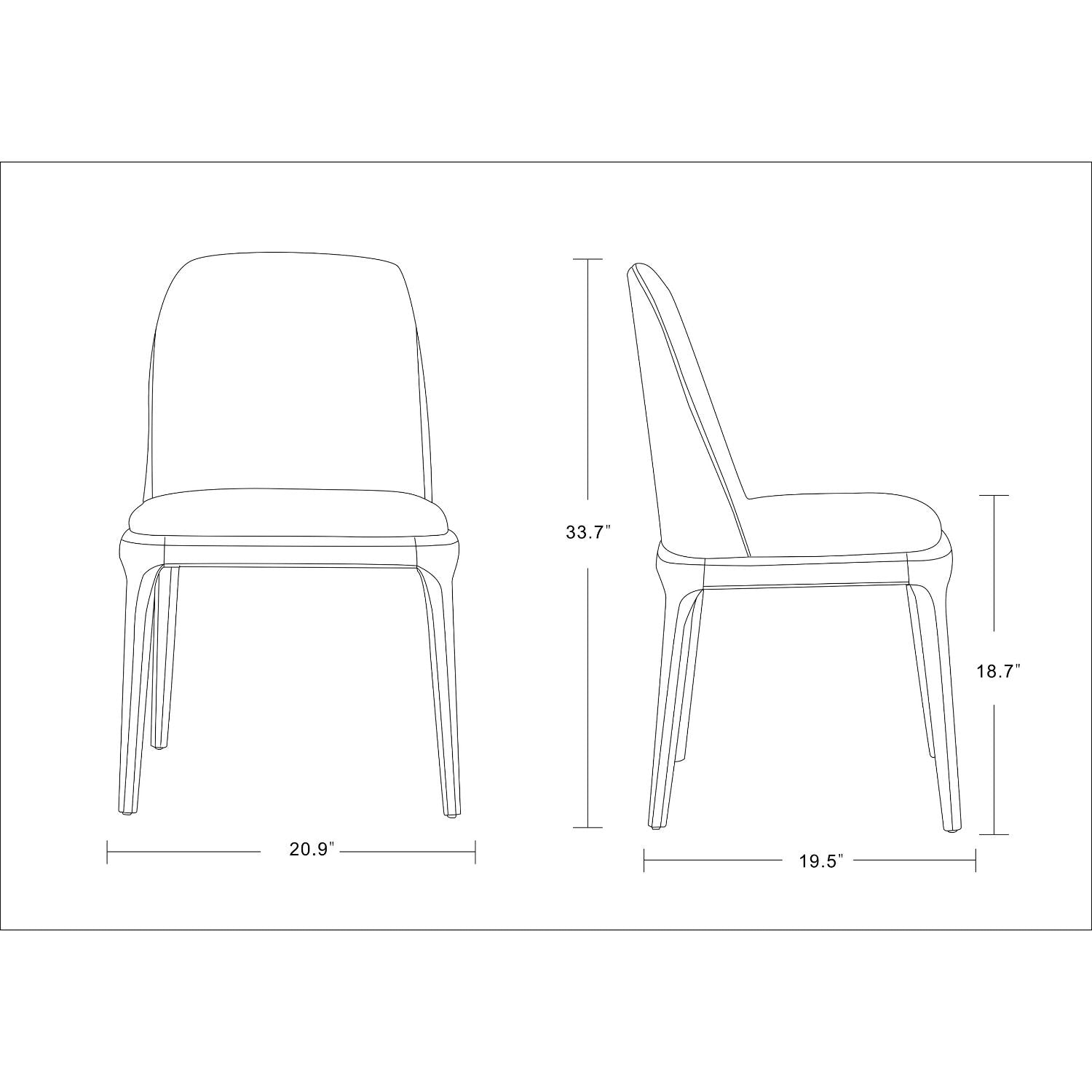 Courding - Dining Chair - Tan