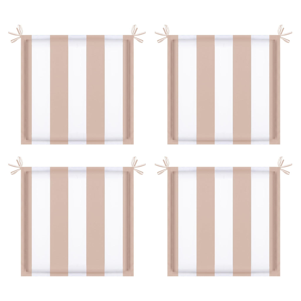 4PCS Outdoor Patio Seat Cushion Replacement with Ties