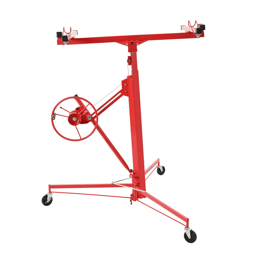 Drywall Lift Panel Hoist Jack Lifter with Caster Wheels and Telescopic Arm