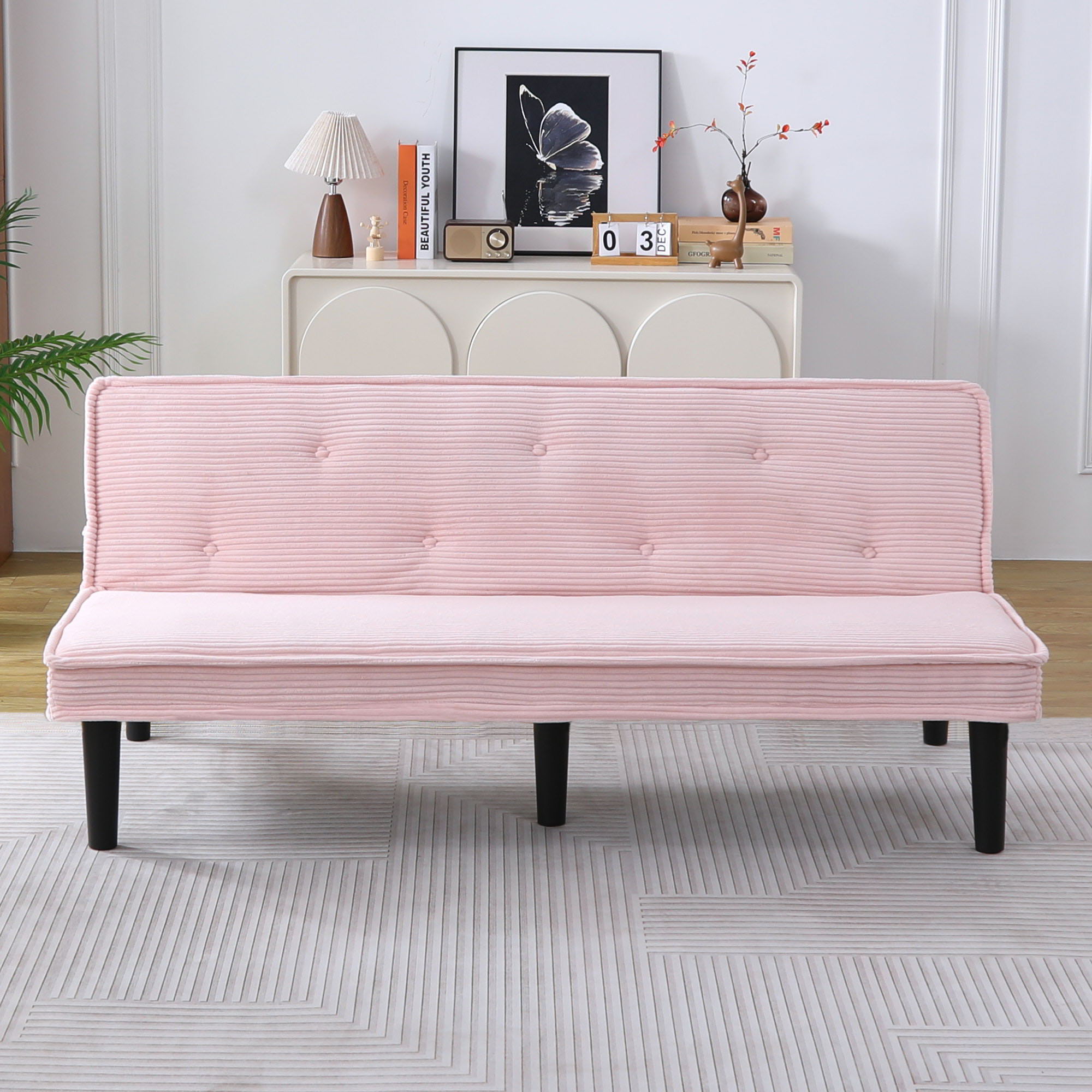 Versatile Sofa Bed With Solid Wood Frame