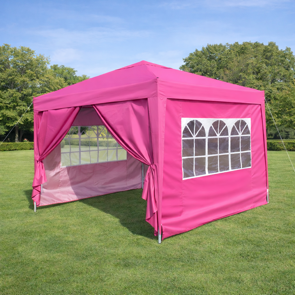 Outdoor 10x10 Ft Pop Up Gazebo Canopy Tent with Removable Sidewalls