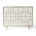 Dorothy Modern Single Panel Iron Fire Screen