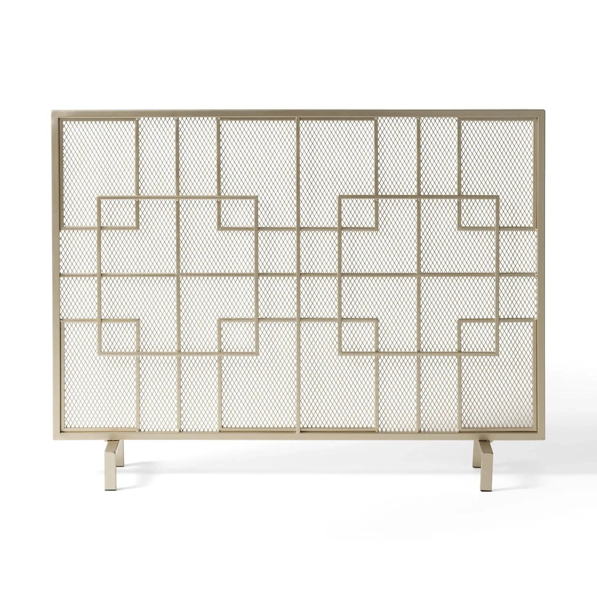Dorothy Modern Single Panel Iron Fire Screen
