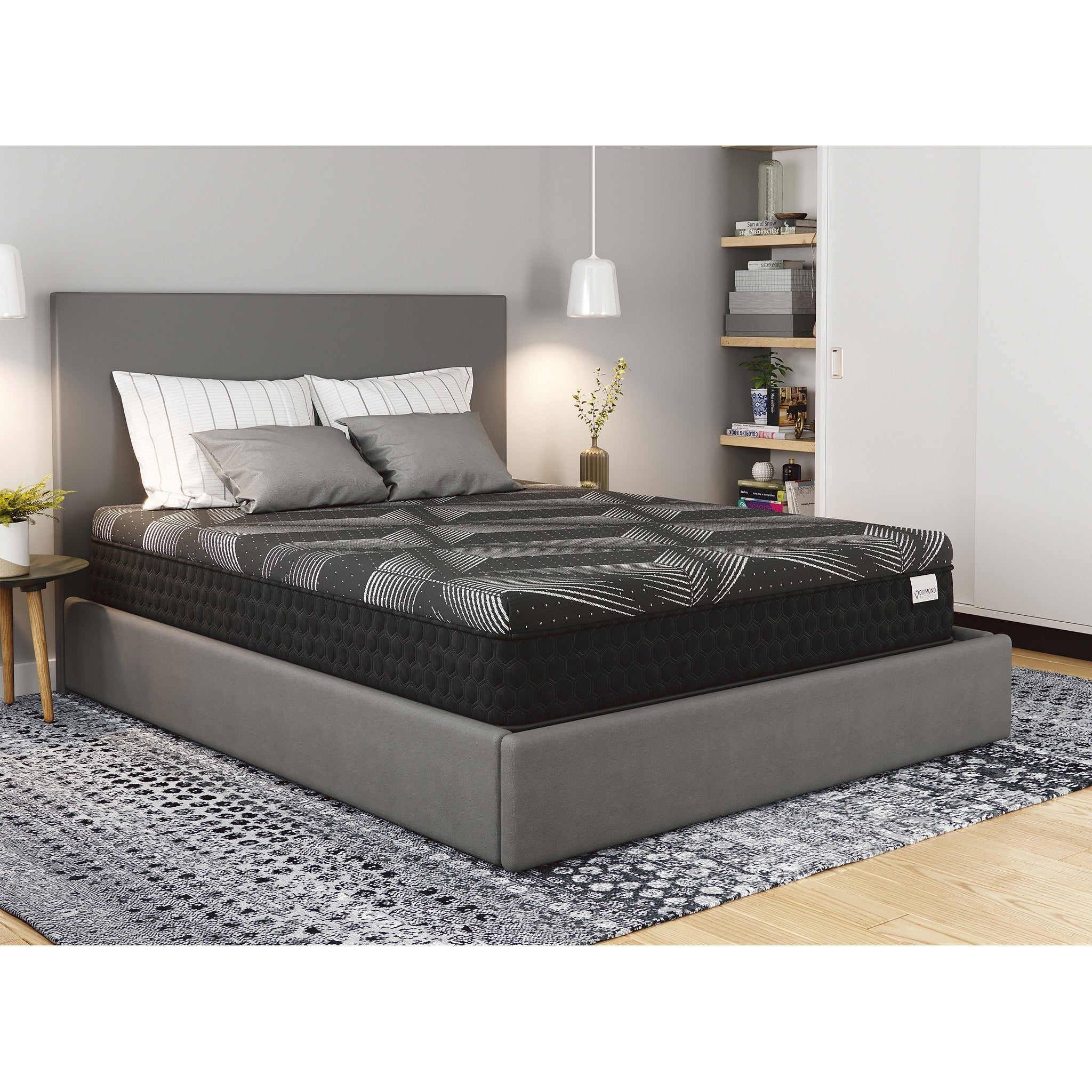 Diamond Matrix Copper Cooling Hybrid Mattress - Twin XL Firm