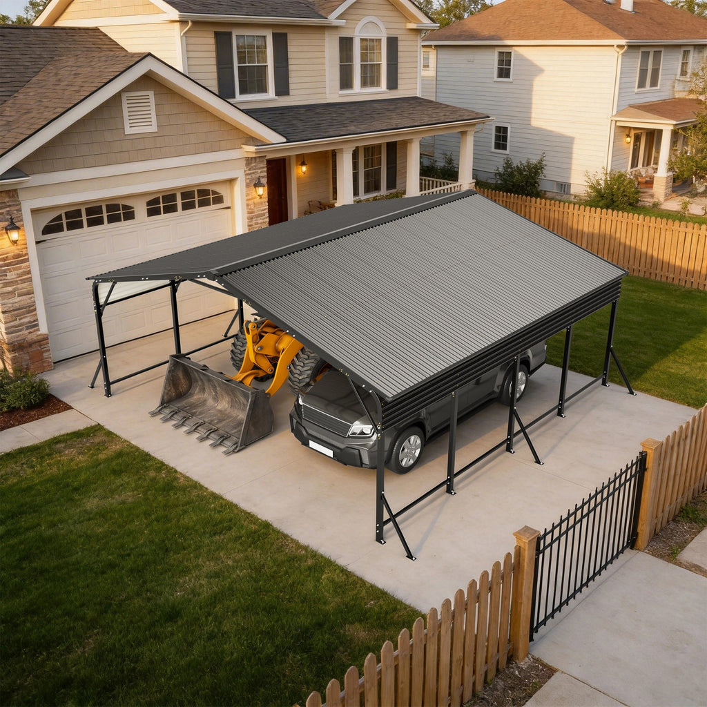 20'x20' Galvanated Steel Carport Canopy