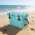 25QT Portable Cooler, Insulated Hard Cooler with Bottle Opener and Cup Holder