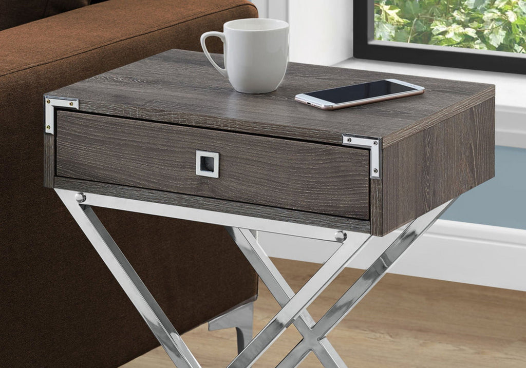 Accent Side Table with Storage Drawer