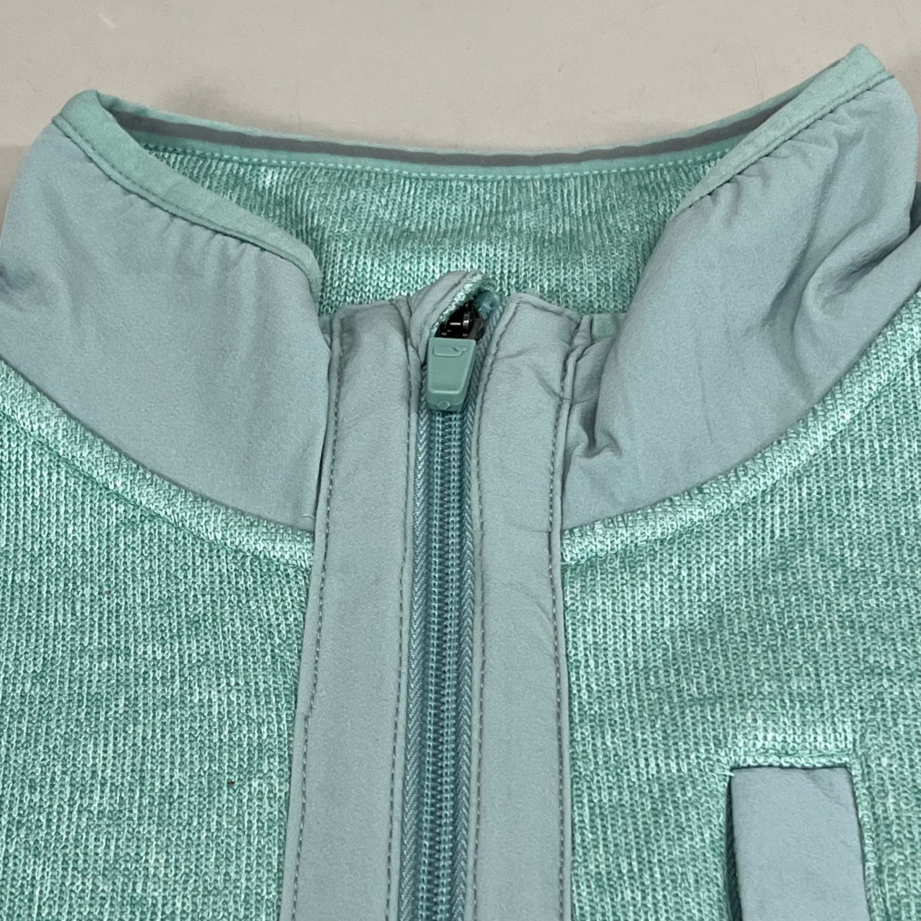 VINEYARD VINES Martha's Vineyard Men's Teal Green Half Zip Pullover Sz- L