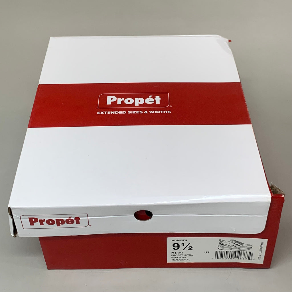 PROPET Ultra Lace-up Sneaker Shoes Women's SZ 9.5 Teal/Coral WAA282MTLCN-09H