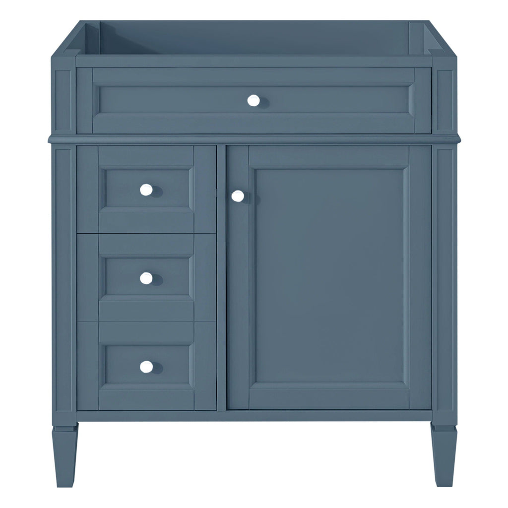 Bathroom Vanity Cabinet with 2 Drawers and Tip-Out Drawer - Indigo