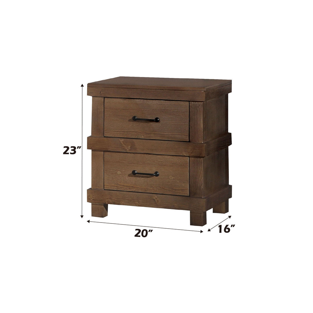Adams Antique Nightstand - Oak