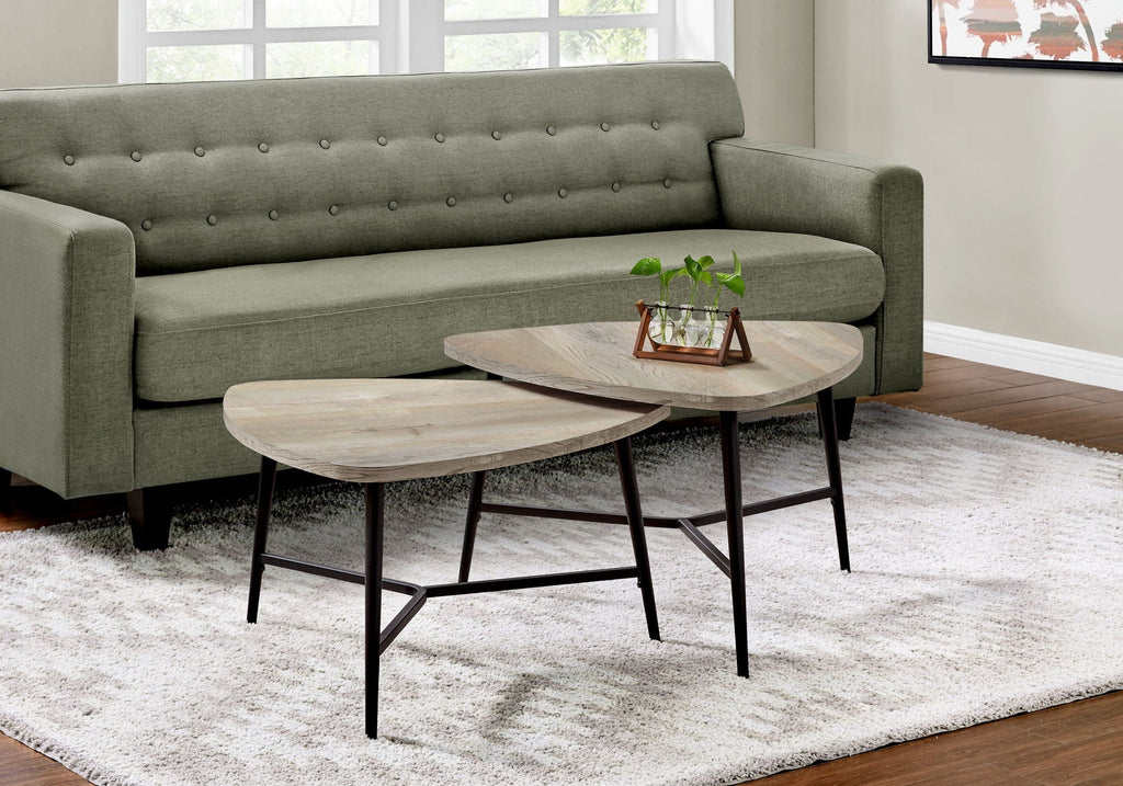Table Set, Coffee, End, Side, Accent, Living Room - Taupe