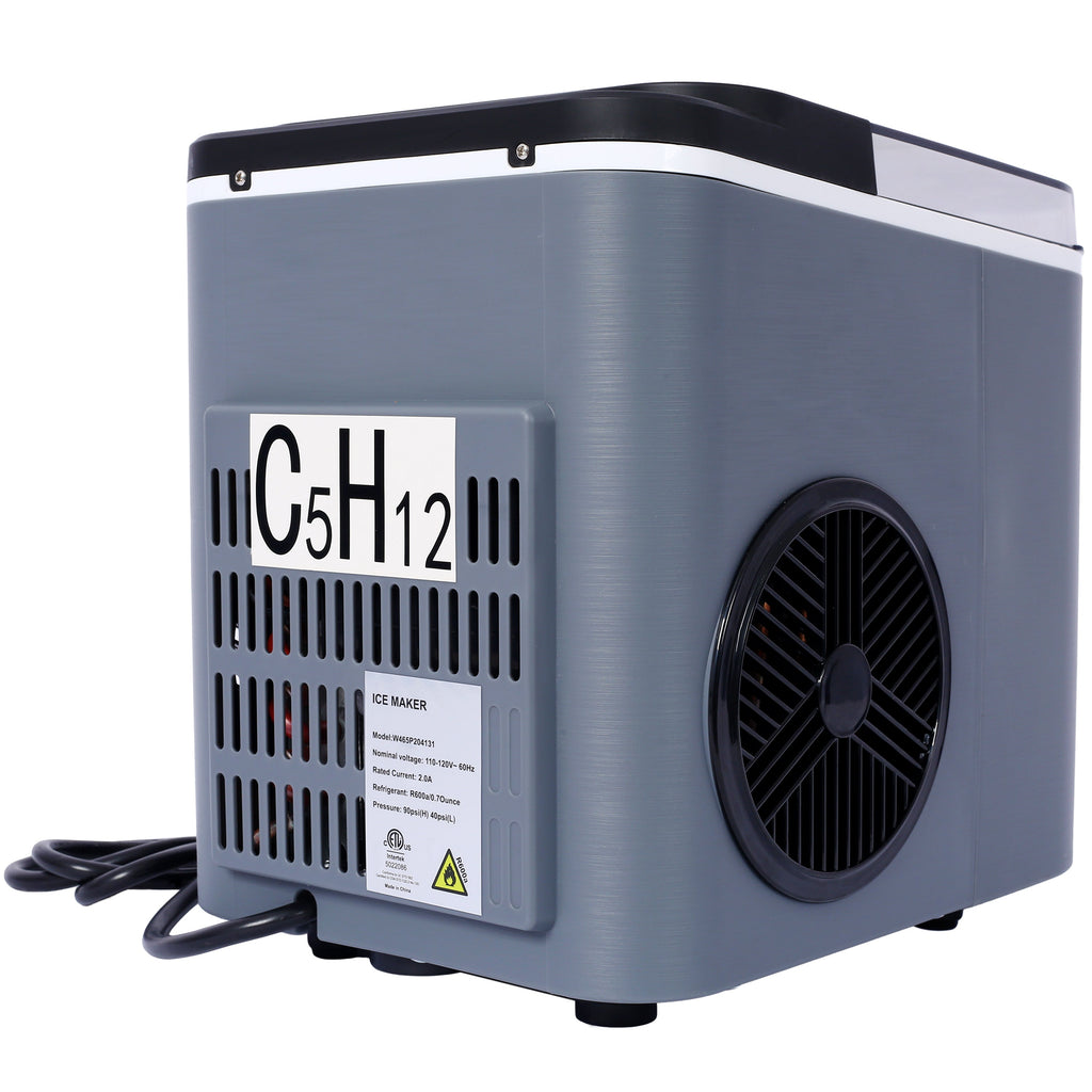 Portable Countertop Ice Maker with Self-Cleaning Function