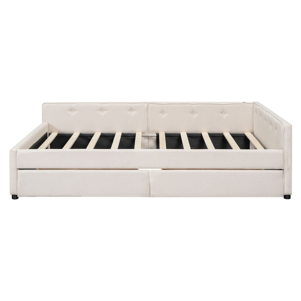 Platform Bed With USB Ports
