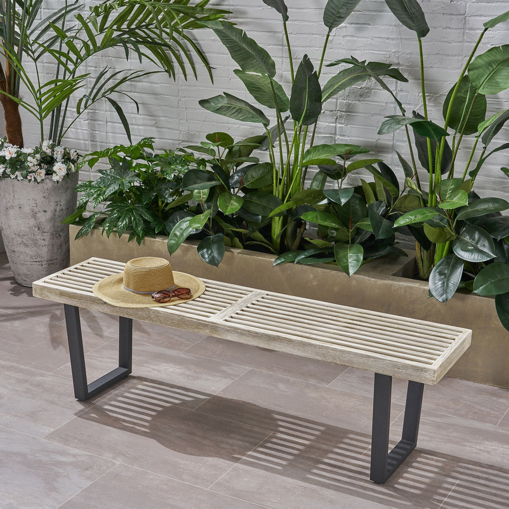 Intrinsic Outdoor Dining Bench With Slat Top
