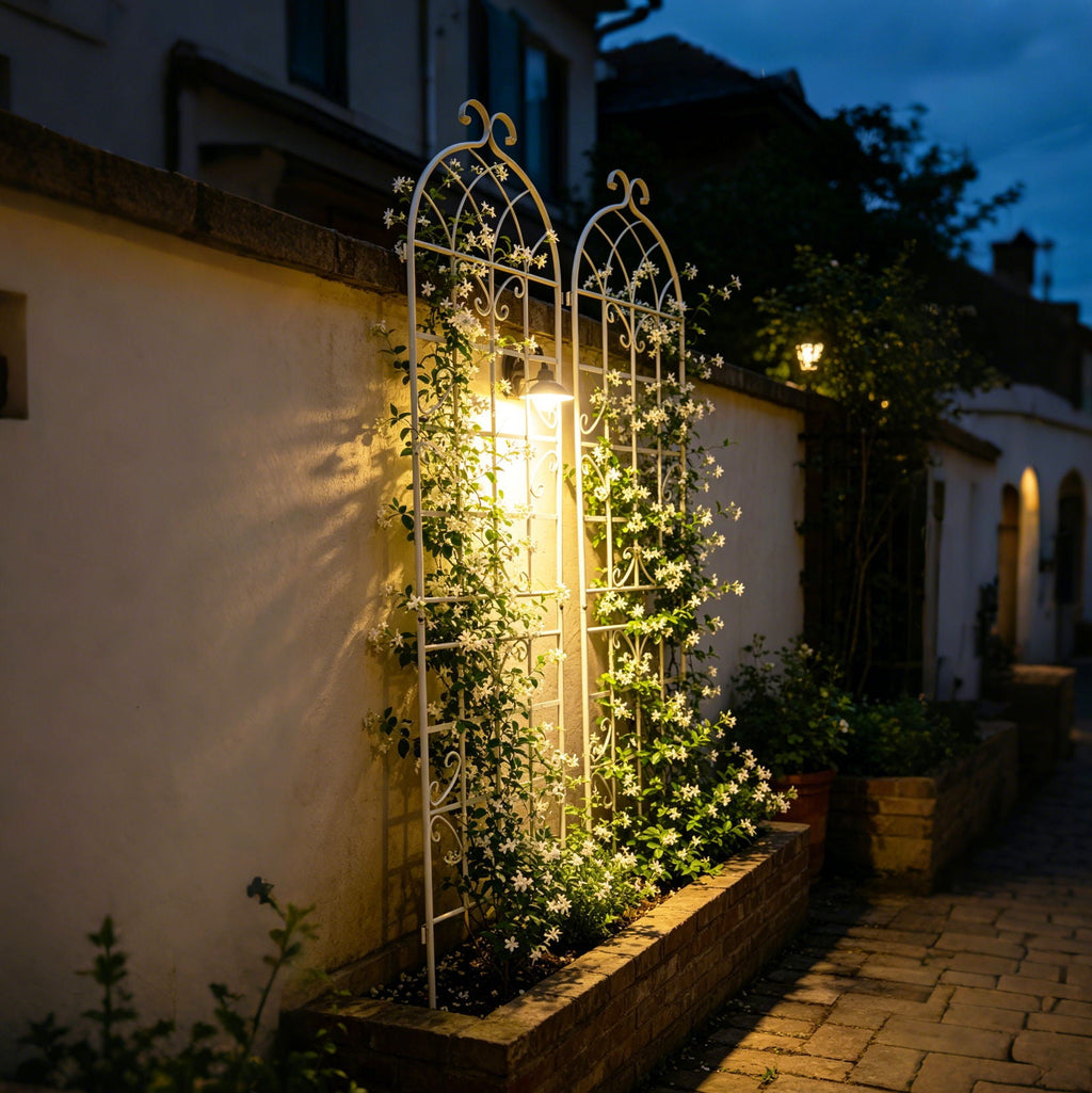 Metal Garden Rustproof Trellis For Climbing Plants Outdoor Flower Support