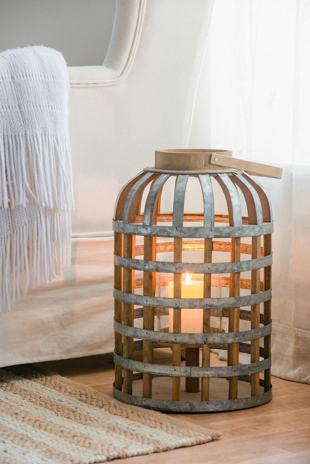 Decorative Lantern With Handle Wooden Lantern For Indoor Outdoor Home Garden Wedding