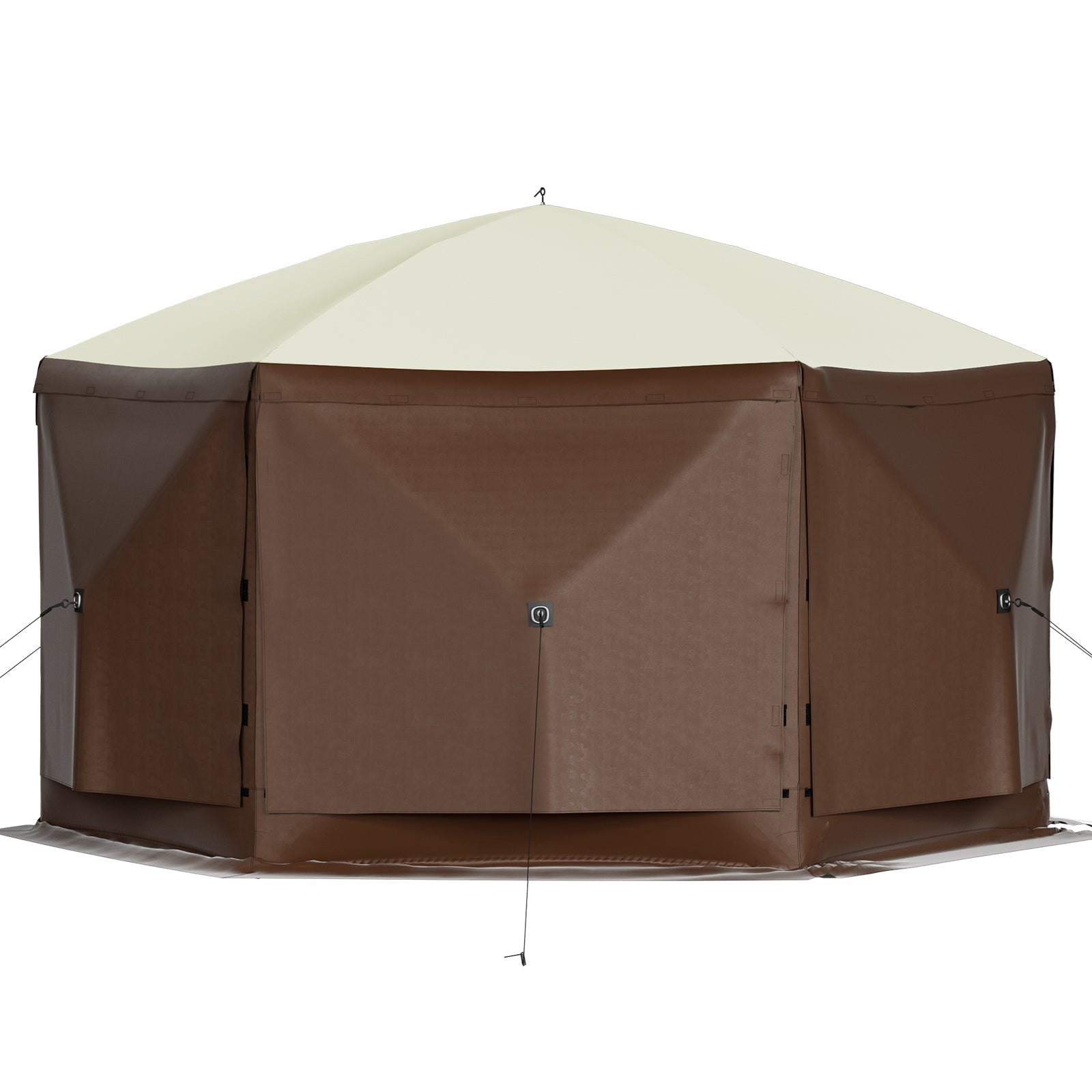 Camping Gazebo Tent, 10'x10', 6-Sided Pop-up Canopy Screen Tent