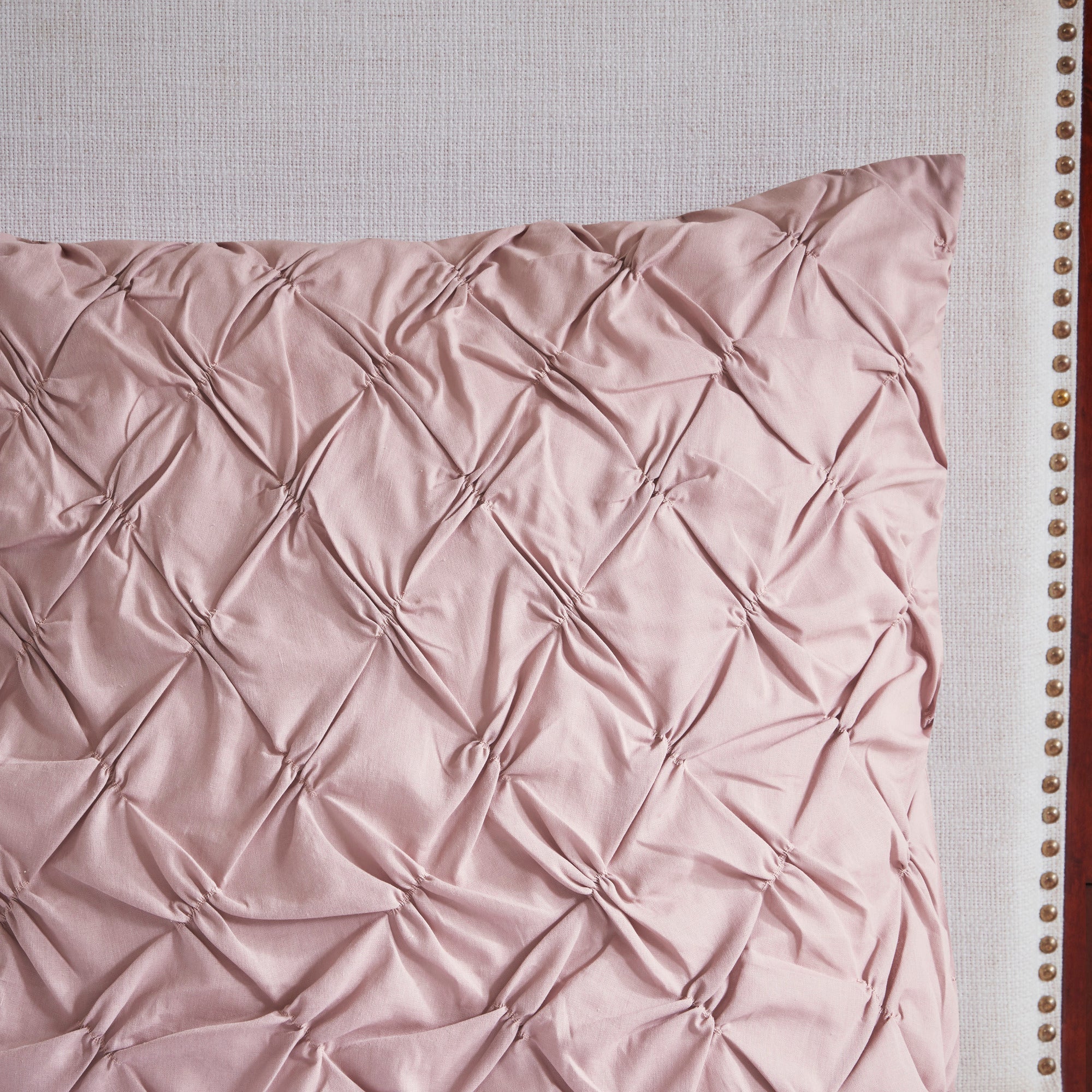 8 Piece Cotton Printed Comforter Set Blush California King