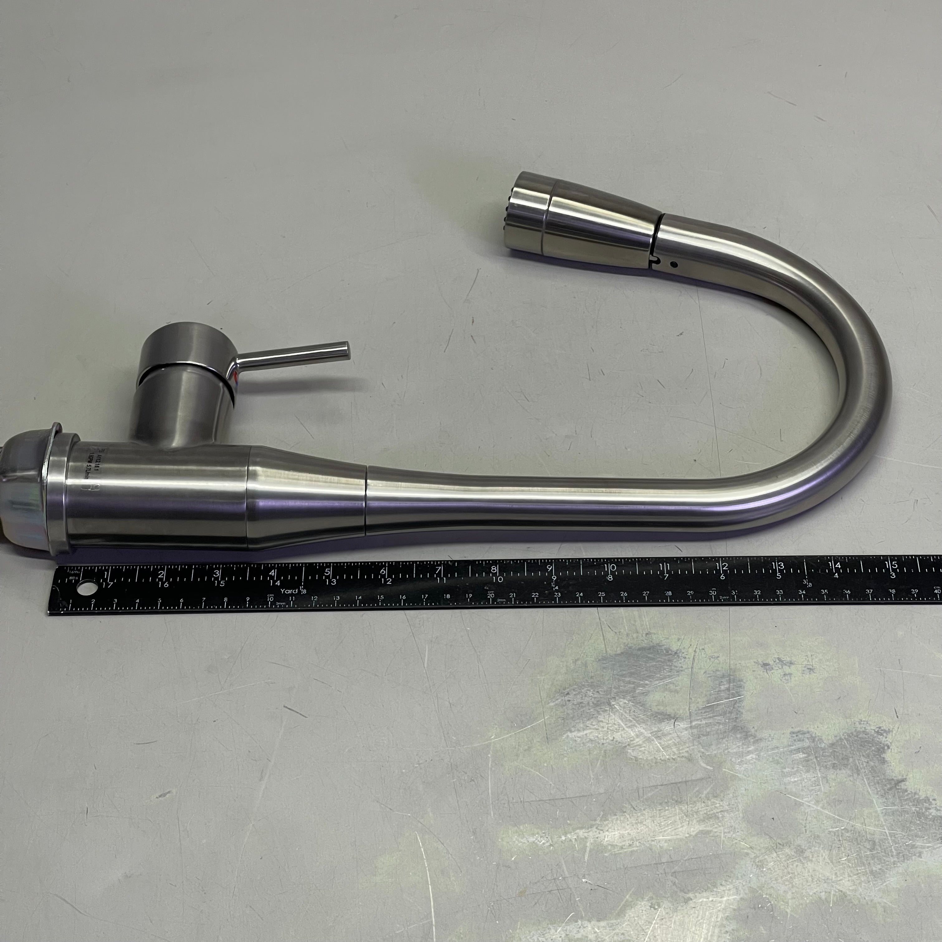 SYMMONS Sereno Single Handle Pull-Down Kitchen Faucet Satin Nickel SK2302STSPD10