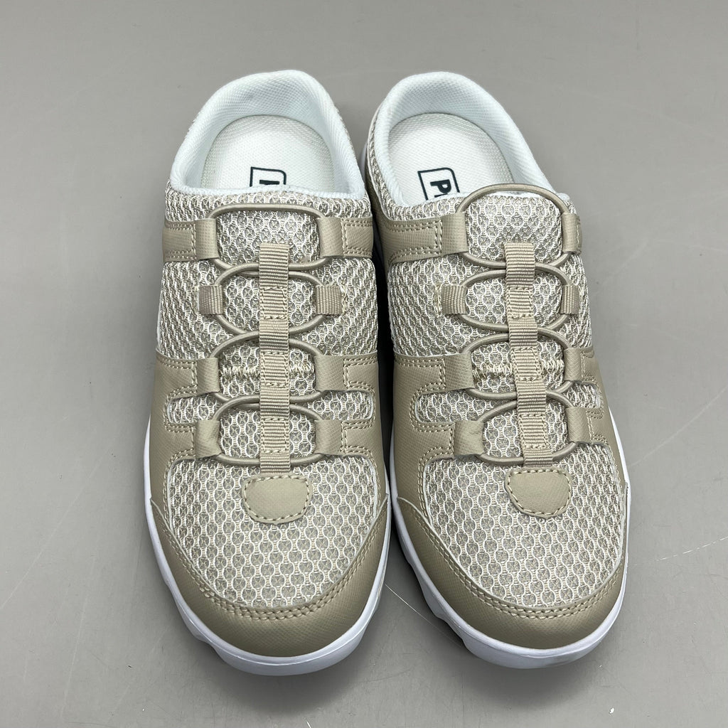 PROPET Travel Activ Slide Breathable 2 Tone Mesh Women's Sz 6 M(B) Sand WAT011M
