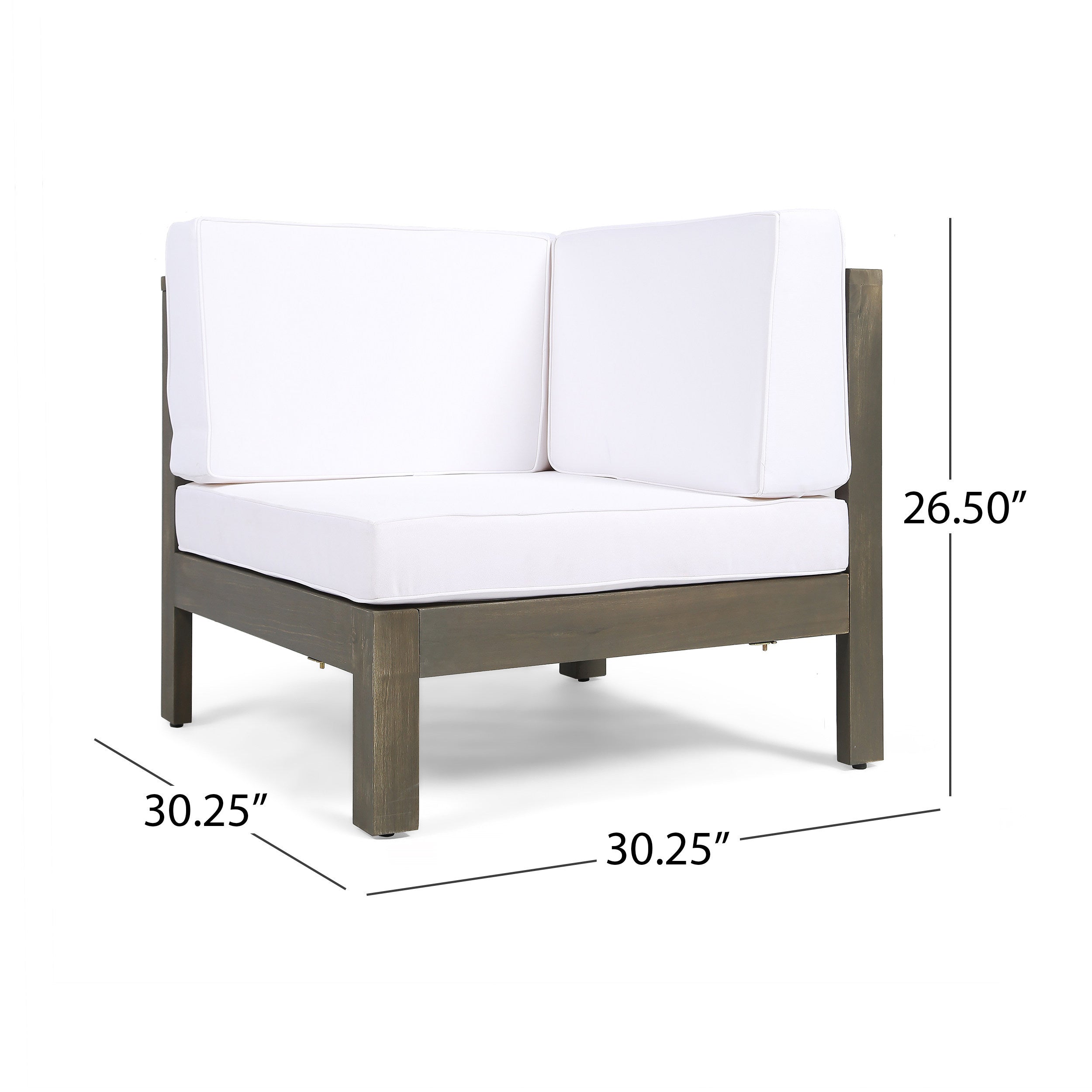 OANA 5-Piece V Shape Sofa Set, White