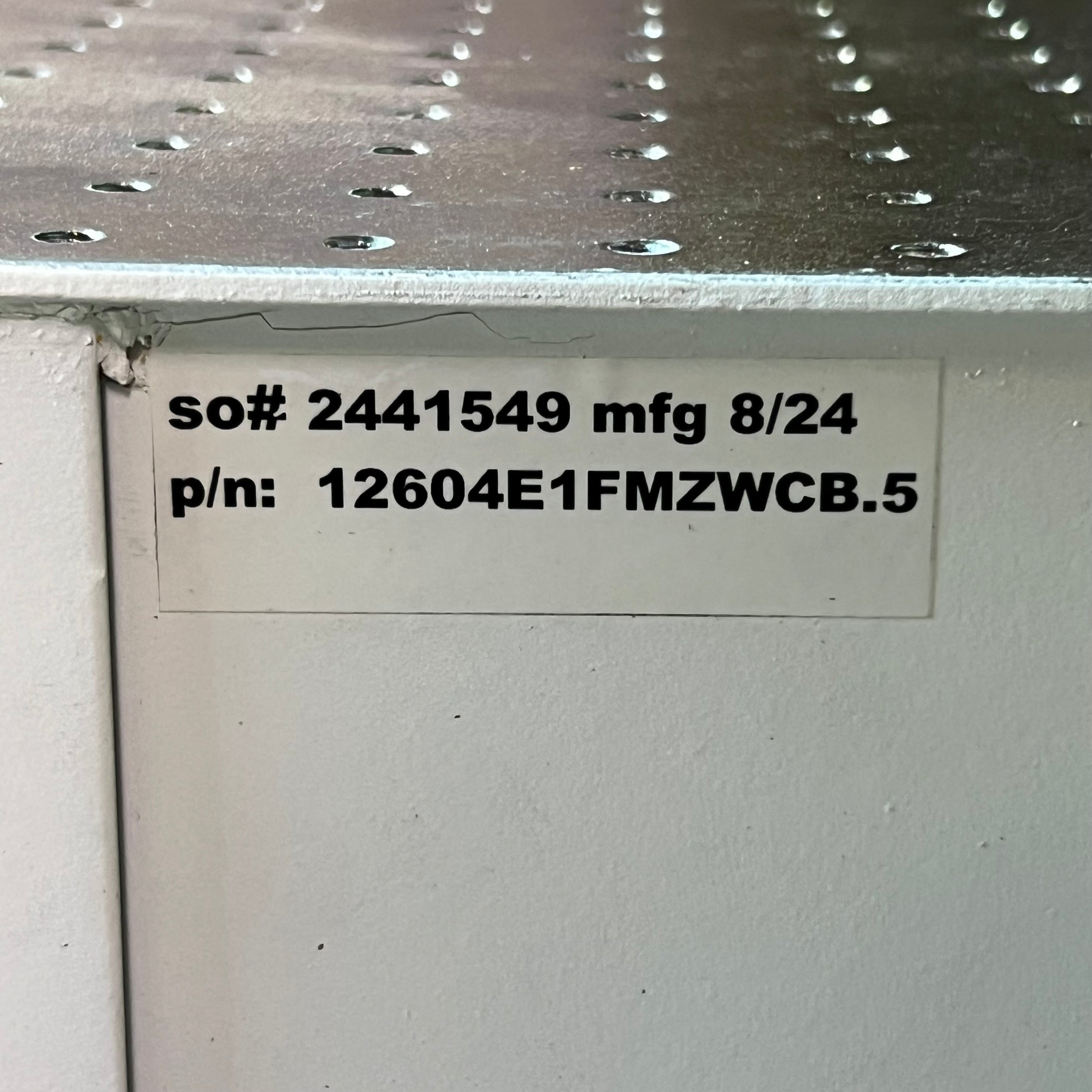 Steel Optical Breadboards 12"W x 60"L x 4"H Grey 2441549 (AS-IS, A Little Damage)