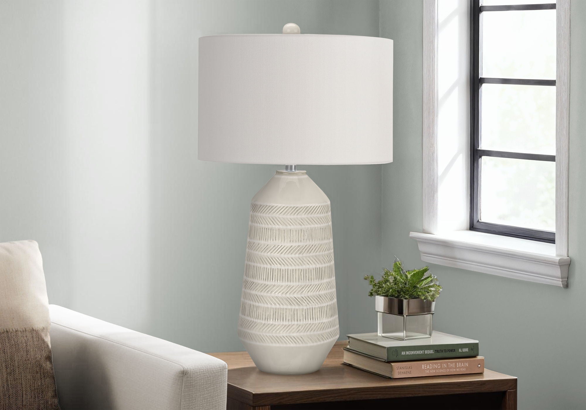 Contemporary Lighting Table Lamp - Ceramic Cream