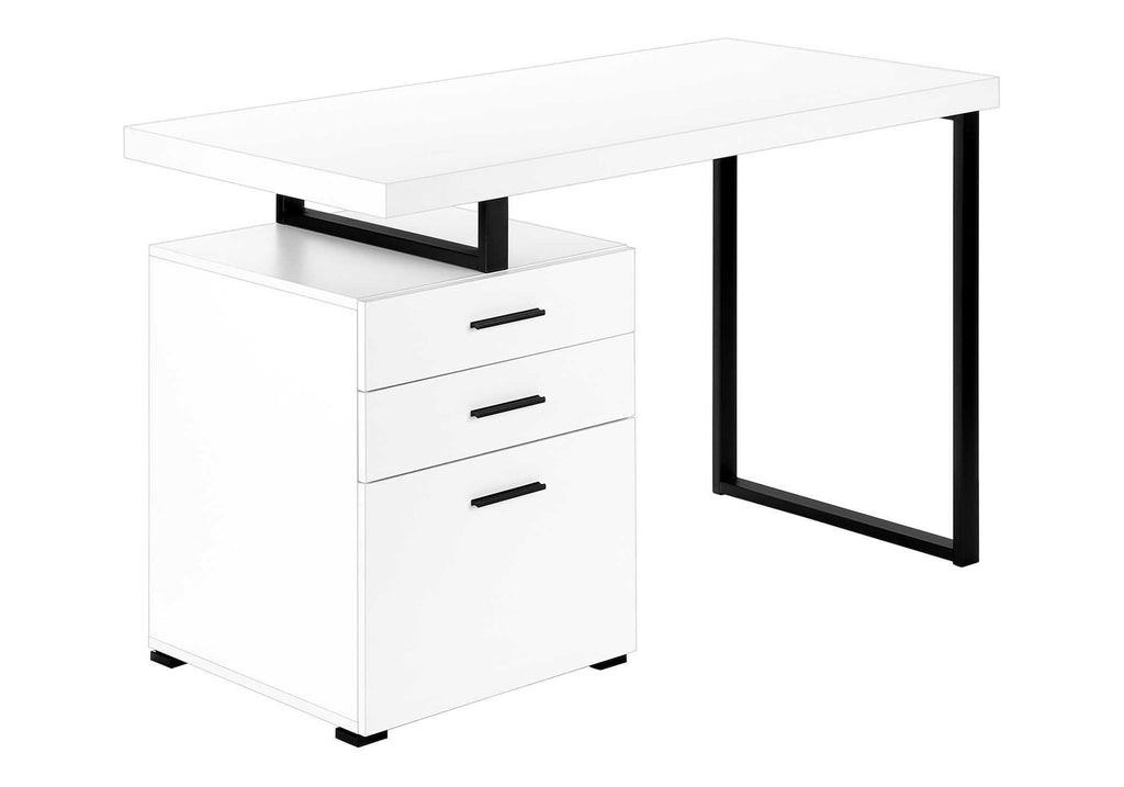 Computer Desk For Home Office, Left or Right Setup with Storage Drawers