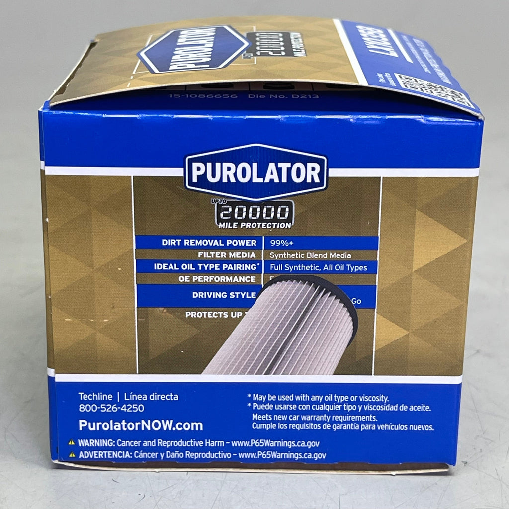 PUROLATOR (6 PACK) Maximum Protection Oil Filter 20000 Miles LX10358