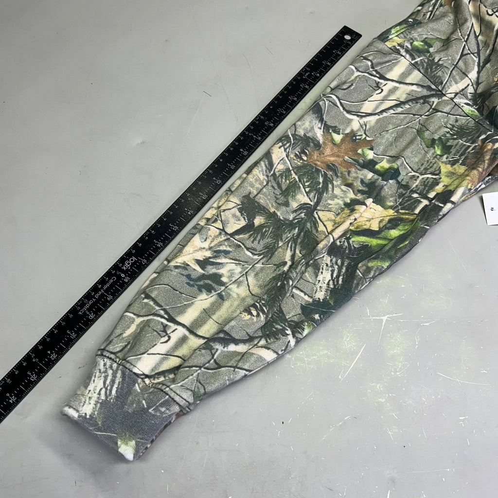 COTTON COLLECTIVE Special Hoodie 100% Cotton Fleece Unisex Sz S Camo Pattern