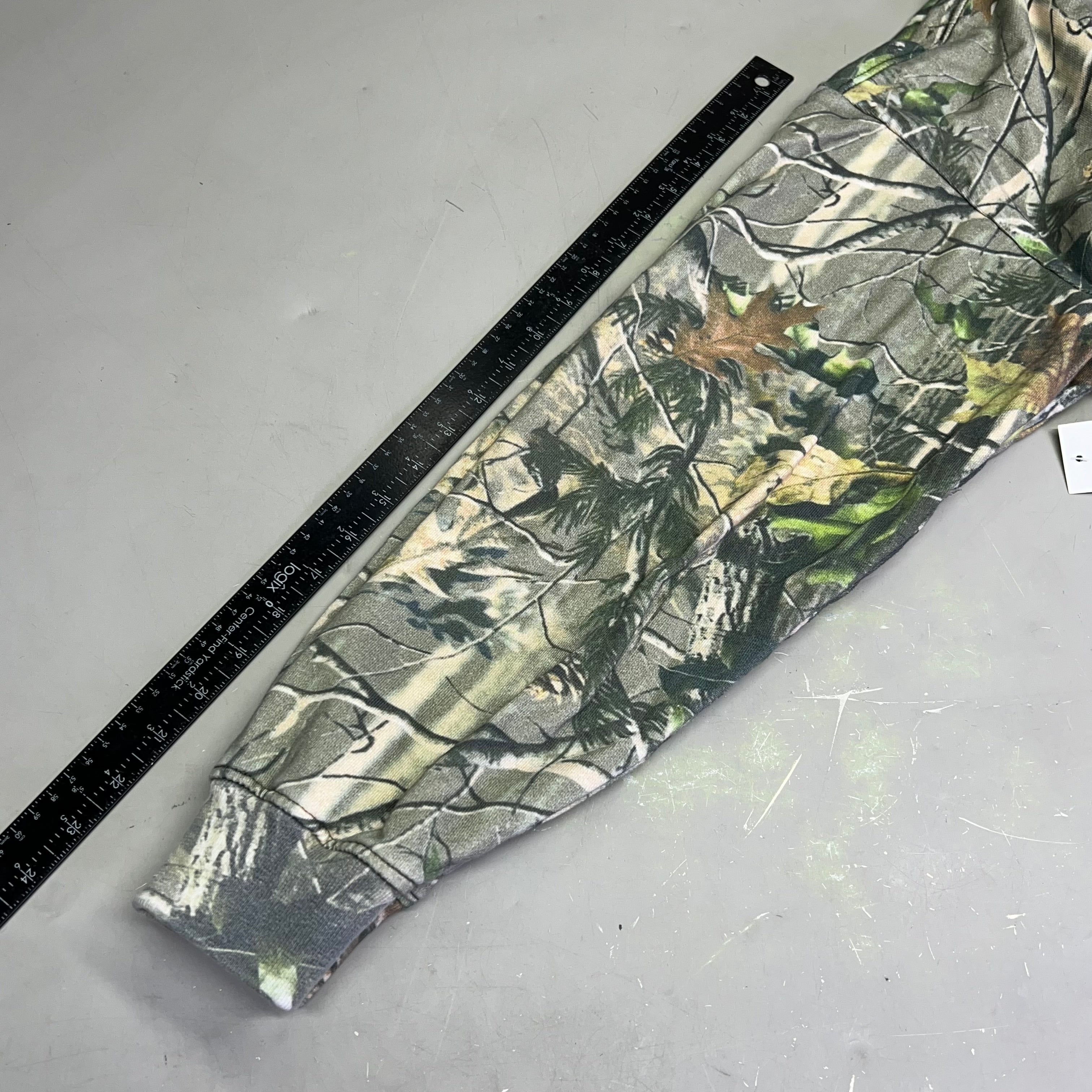 COTTON COLLECTIVE Special Hoodie 100% Cotton Fleece Unisex Sz S Camo Pattern