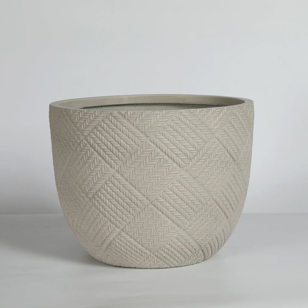 Round Concrete Planter Set of 2
