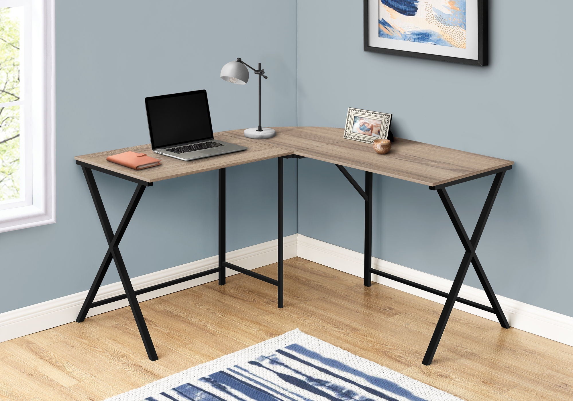 Contemporary L-Shaped Corner Computer Desk