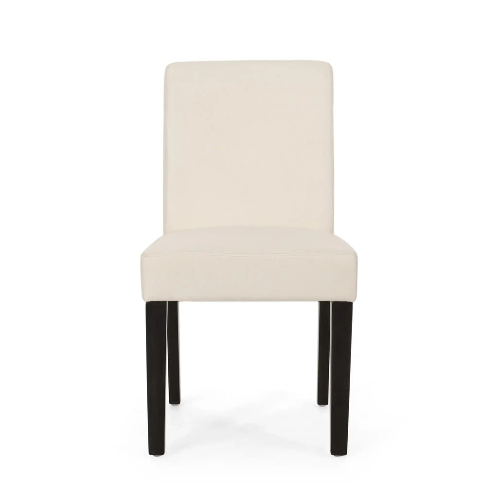 Contemporary Dining Chair With Upholstered Seating and Tapered Legs