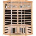 Double Sauna Room With Carbon Heating Plates - White Oak