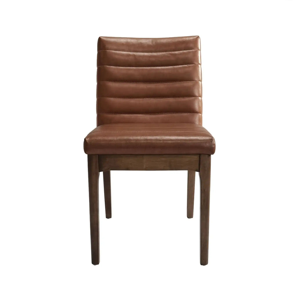 Upholstered Dining Chairs With Rubber Legs (Set of 2)
